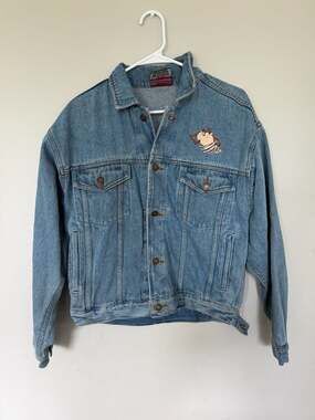 Garment Graphics Tazmanian Devil Denim Jacket Size M